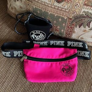 ✅Victoria Secret - Pink Fanny Pack Bag/Cup Holder!